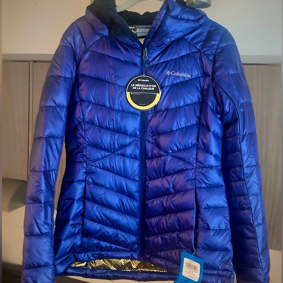 Columbia Women’s Joy Peak™ Hooded Jacket⎢DarkBlue⎢Small - Picture 1 of 8